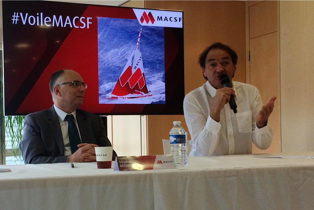 Bertrand de Broc vient de lancer officiellement son projet #VoileMACSF pour le <a href="/VendeeGlobe/">Vendée Globe</a> 2016.