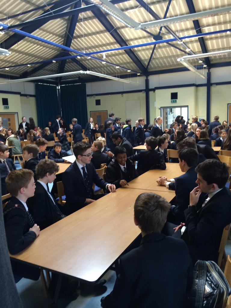 rgsheadmaster's tweet photo. A lovely atmosphere at the breakfast of 6th Form mentors for their 1st Form Mentees. @ReigateGrammar http://t.co/kXHeDTHbUw