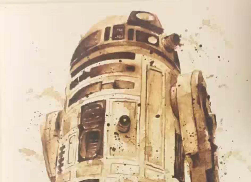 These amazing 'Star Wars' paintings are made from coffee! cnet.co/1EE1r8w