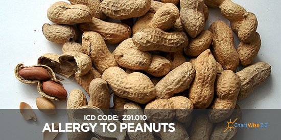 ChartWiseMed's tweet image. March is #NationalPeanutMonth! if you are #allergic, take heed! #ICD10Code #ICD10
