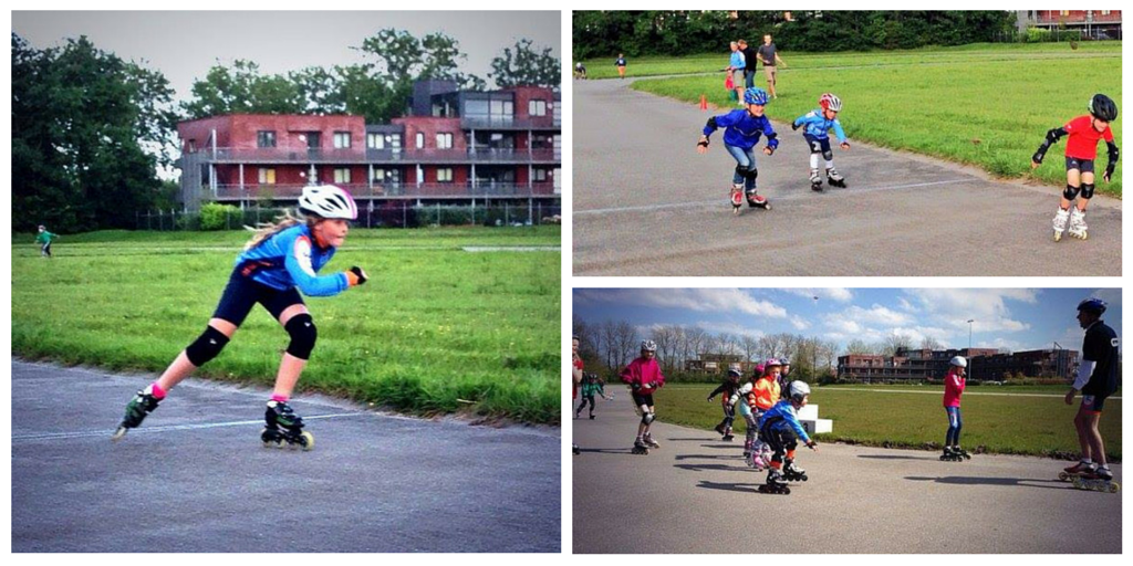 De schaatsen van de jonge <a href="/jansmaburdaard/">Jansma Burdaard</a> talenten zijn weer omgeruild voor de skeelers. #trots #sponsor