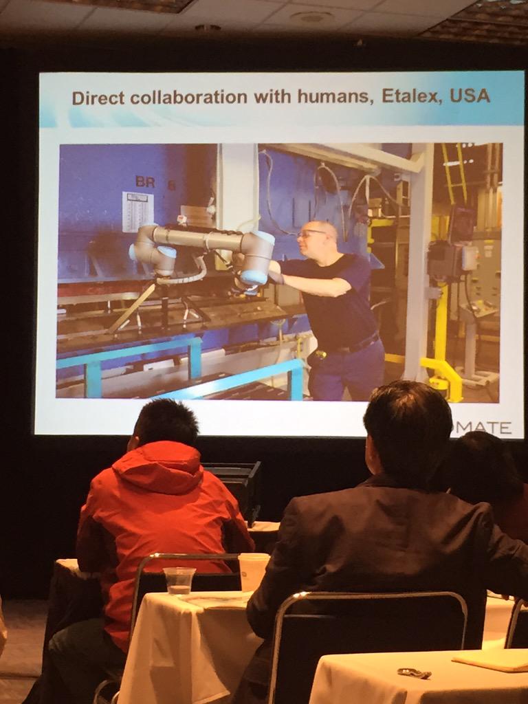 BfloMfgWorks's tweet image. Pictures of human-friendly collaborative robot applications by @Universal_Robot #Automate2015