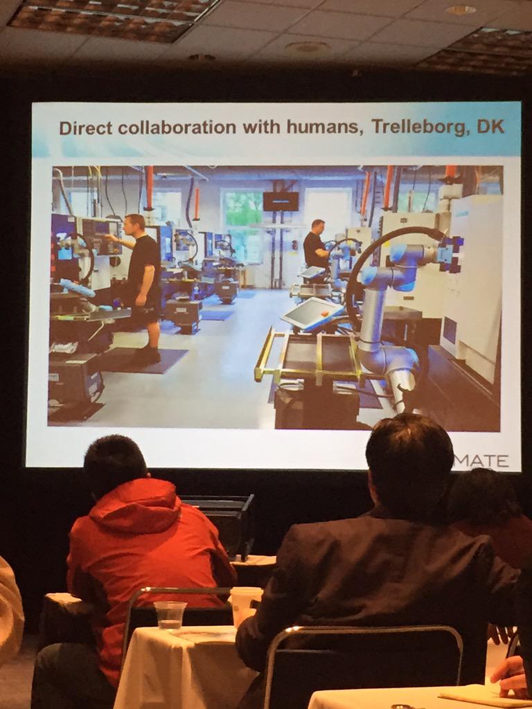 BfloMfgWorks's tweet image. Pictures of human-friendly collaborative robot applications by @Universal_Robot #Automate2015