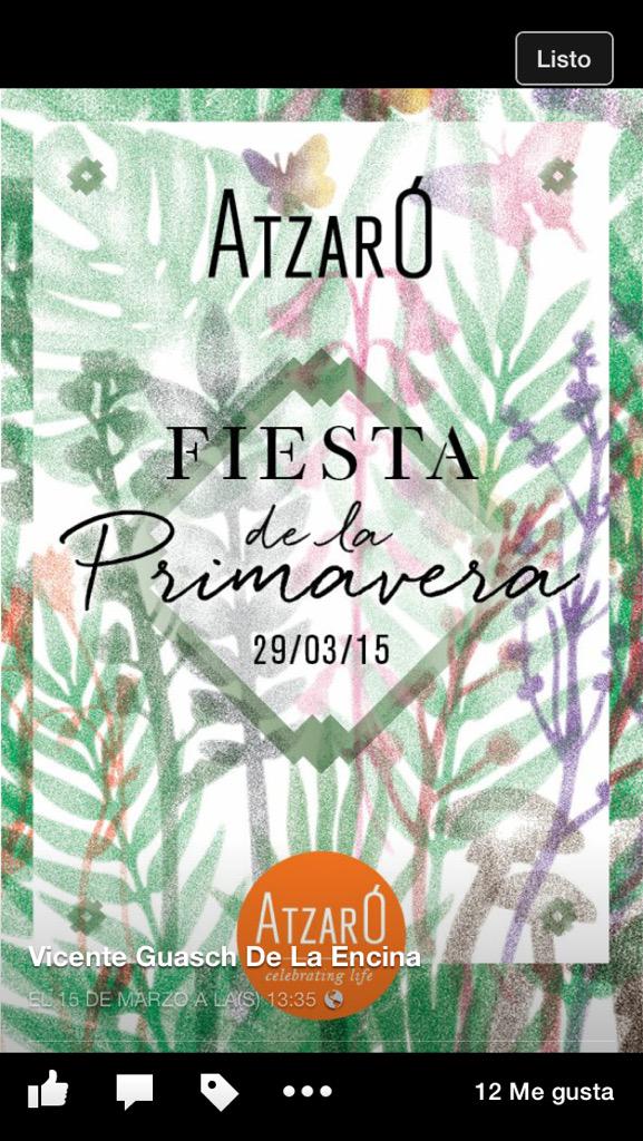 This sunday if you are in ibiza, you must go to Atzaro. #Ibiza2015 #easterholiday #coolibiza