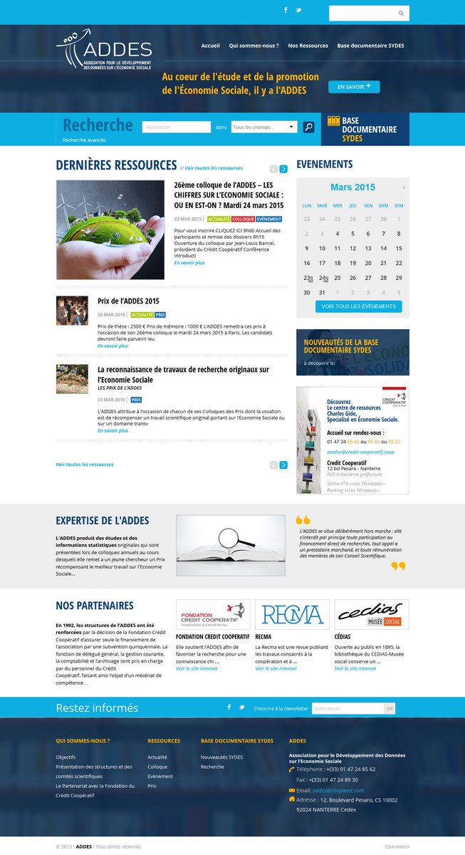 ADDES_asso (@addes_asso) on Twitter photo Lancement du nouveau site addes.asso.fr  pour 26ème colloque de l'ADDES qui a lieu aujourd'hui ! Lancement du nouveau site addes.asso.fr  pour 26ème colloque de l'ADDES qui a lieu aujourd'hui !