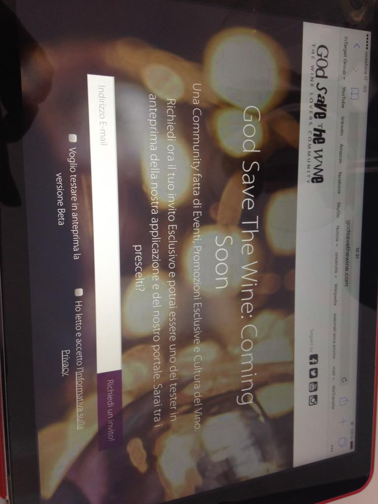 Da oggi è' possibile pre registrarsi a #gstw godsavethewine.com