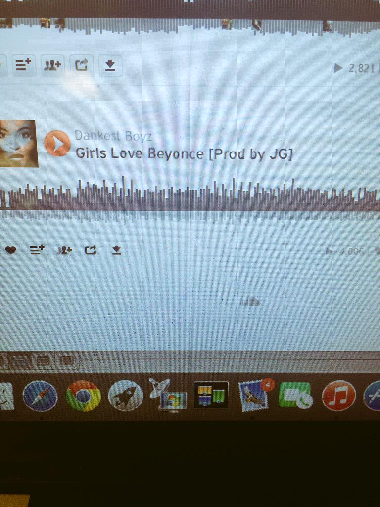 THEDBCREW's tweet photo. Over 4,000 plays on our first song ever.

"Girls Love Beyoncé" Remix.

Thanks for listening. 🙏 http://t.co/CuMTCSeDDR
