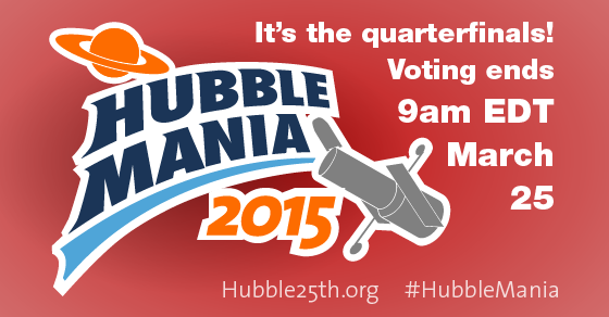 NASAHubble's tweet photo. #HubbleMania The Quarterfinals are almost over: vote now! #Hubble25
http://t.co/gFffu5vzqr http://t.co/tu4xWq1x4c