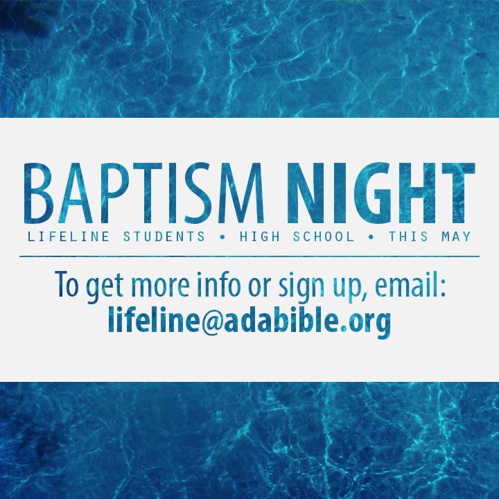LifelineABC's tweet photo. Baptisms are coming up for High School. Email or message us if you are interested! #lifelineabc http://t.co/s68YyWi0uQ
