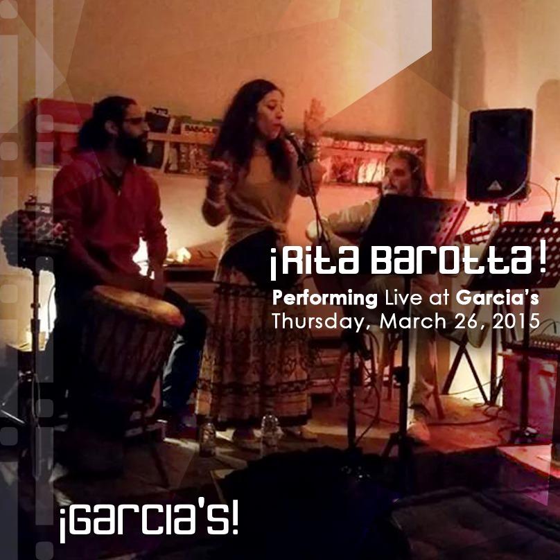 " RITA BAROTTA " Performing again Live <a href="/garcias_leb/">Garcia's</a> this Thursday March 26!!! Hurry up and book your seats ! 03578538
