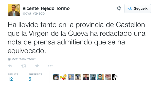 enricmorera's tweet photo. Un impresentable Director General de la Generalitat. Dos morts, danys materials i ell de broma. Dimissió! http://t.co/WRDg25qTgc