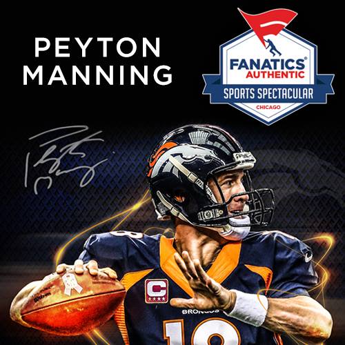 Happy 39th Birthday to athlete Peyton Manning! No.18 signed autographs this past Sunday at 