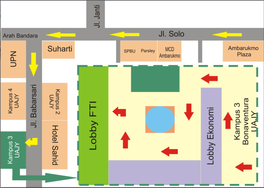 bagi yang belum tahu lokasi Kampus III UAJY, bisa lihat disini nih..tiket box buka hari senin-jumat pk 09.00-15.00