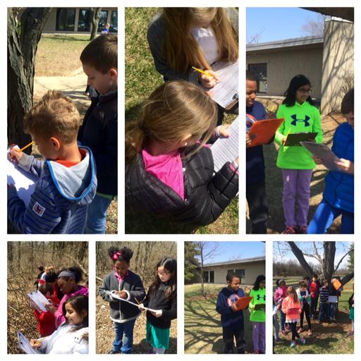 KCDLSScience's tweet image. It is a great day at KCD for a weather scavenger hunt! Third graders finding signs of Spring. #gokcd