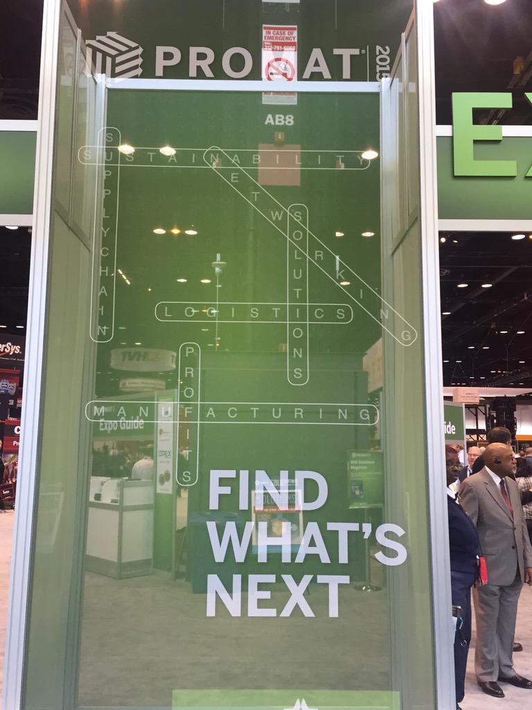 _StreamlineIt_'s tweet photo. Who's at #ProMatShow today? We are! Excited to see all the new technology and connect with our business partners. http://t.co/CXSVGGlFZF