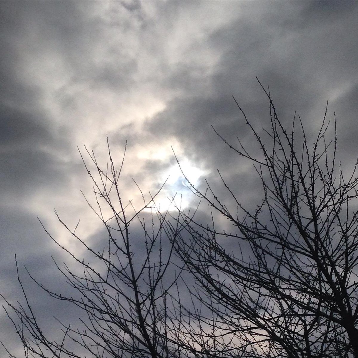 MaricareLimited's tweet photo. #eclipse2015 The view from our home in Mexborough last week. The clouds cleared just long enough to get this photo! http://t.co/NASMKMNwhu