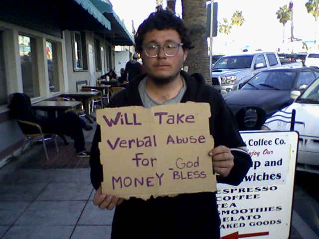 AngryThorHammer's tweet image. I like this guy spirit #panhandler