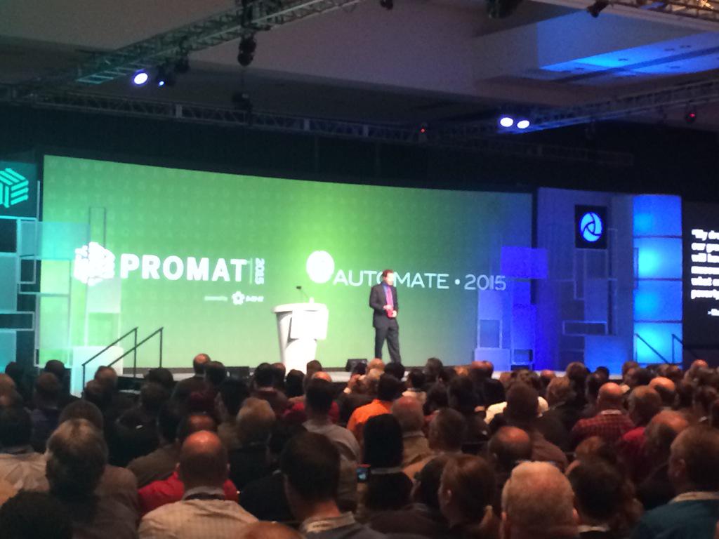 AutomateShow's tweet image. Full house for #Automate2015 #ProMatShow keynote @WholeFoods CEO John Mackey on Conscious Capitalism