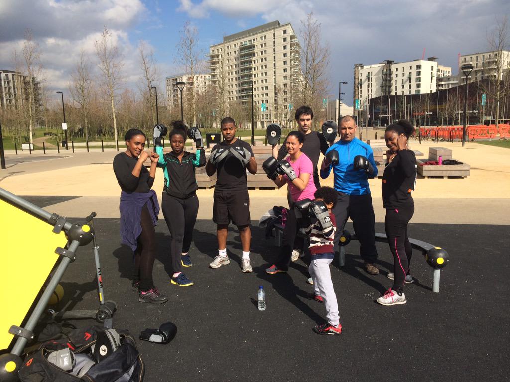 warlordfitness's tweet photo. Boom👊 BoxFit @OurParksUK @EastVillageLDN @GetLivingLDN Tuesday's 12pm. http://t.co/a6oSRWj0GI
