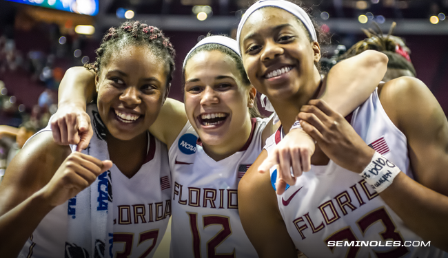 Seminoles's tweet photo. #Sweet16, here we come! 

#WhatItsAllFour #EmergeFSU http://t.co/aEie0Dk6sO