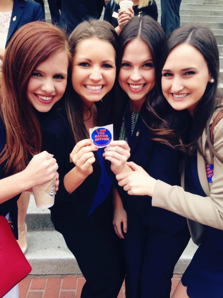 Our sisters traveled to Tallahassee today for Florida Blue Key's #GatorDay @ufFBK