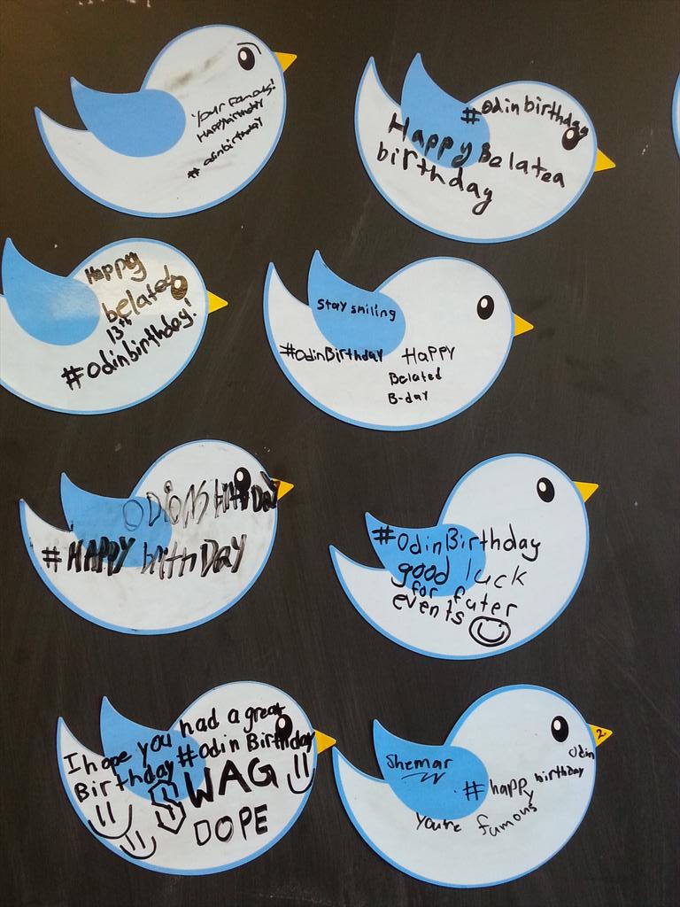 A birthday wish from your friends in #Brampton at Turner Fenton SS. We hope you had an amazing day! #OdinBirthday