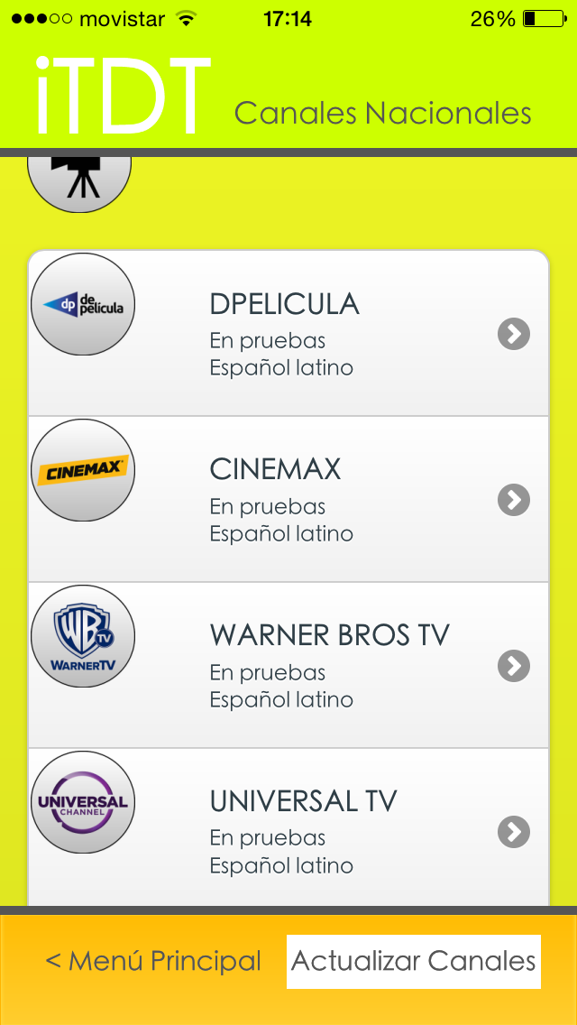 Y seguimos añadiendo canales!
Más de 220 canales con iTDT Television para iOS!
Descarga:
apple.co/18MWcL4