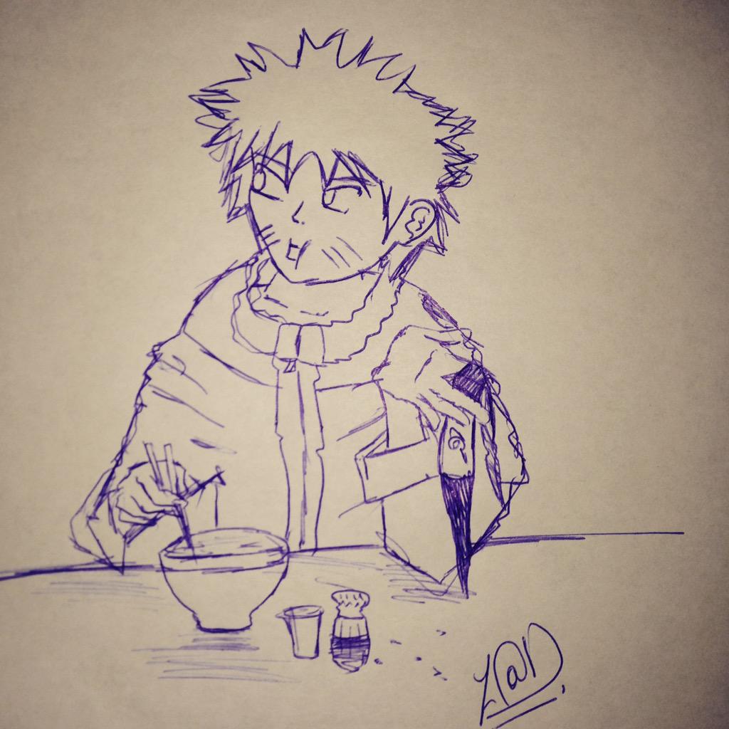 ZadZiade's tweet photo. Naruto Eating Noodels🍜🍜😊 http://t.co/oX9IWWwWp4