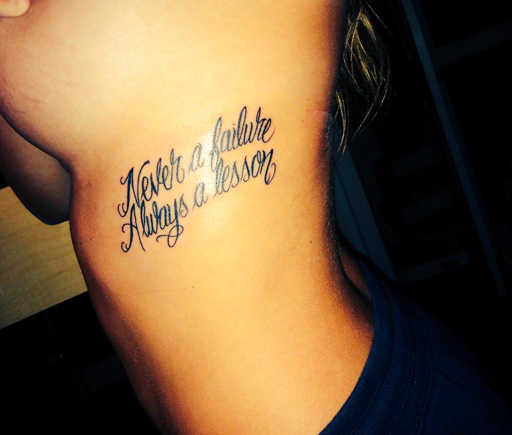 PostYourInk's tweet image. Some Tuesday morning inspiration. Ribs aren't easy to sit through and the font of this is perfect - thnx for the pic