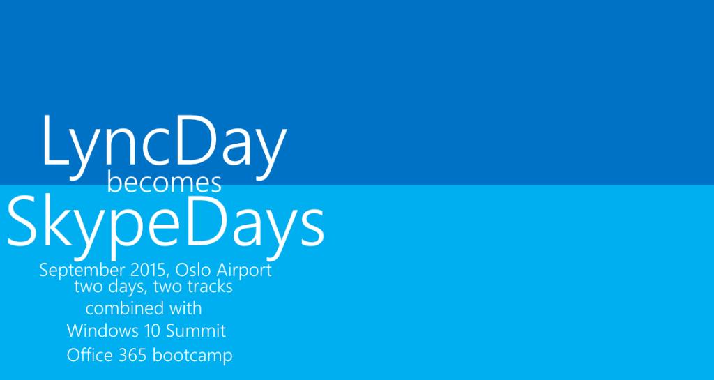 SkypeDays tweet media
