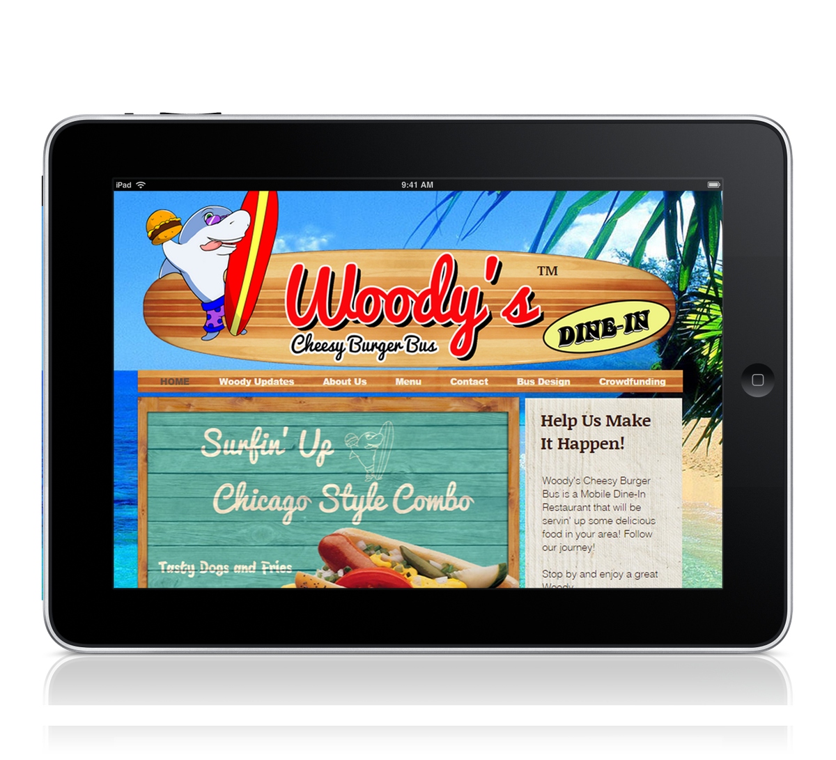 BananaAntics's tweet photo. Check out the site we did for @WoodysBurgerBus! Epicness. http://t.co/c4yIKN86CV http://t.co/EdtOdbAsZ7