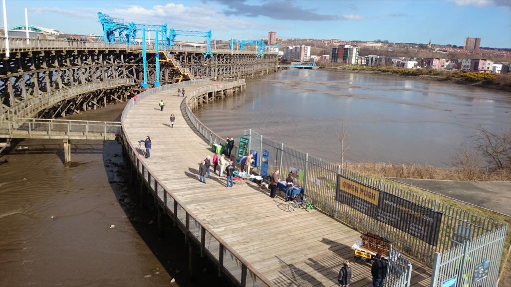 SusNEsupport's tweet image. Sustrans stall at the Dunston Staithes launch event @SustransNE @twbpt