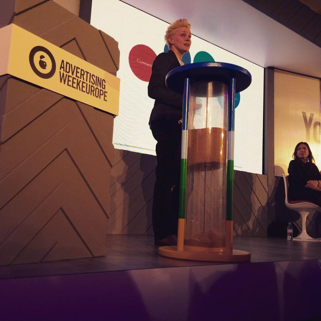 ken_valledy's tweet image. Jo @Reframedtv next up (with the giant egg timer) at #NextTECHnow #techfactor event.