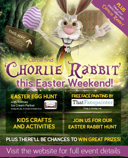 BotanyBayUK's tweet photo. Come find Chorlie Rabbit this Easter weekend at Botany Bay - https://t.co/jqmyTgO1JD #Chorleyshour http://t.co/h4Qfb2fIP9
