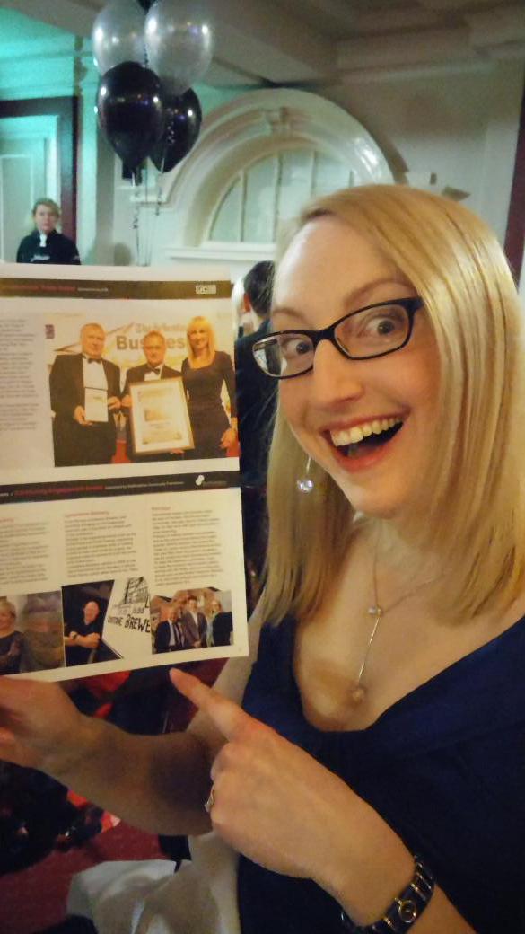potclays's tweet image. Becky is enjoying her 5 minutes of fame. #Sentinelbusiness @SentinelStaffs #educlaytion