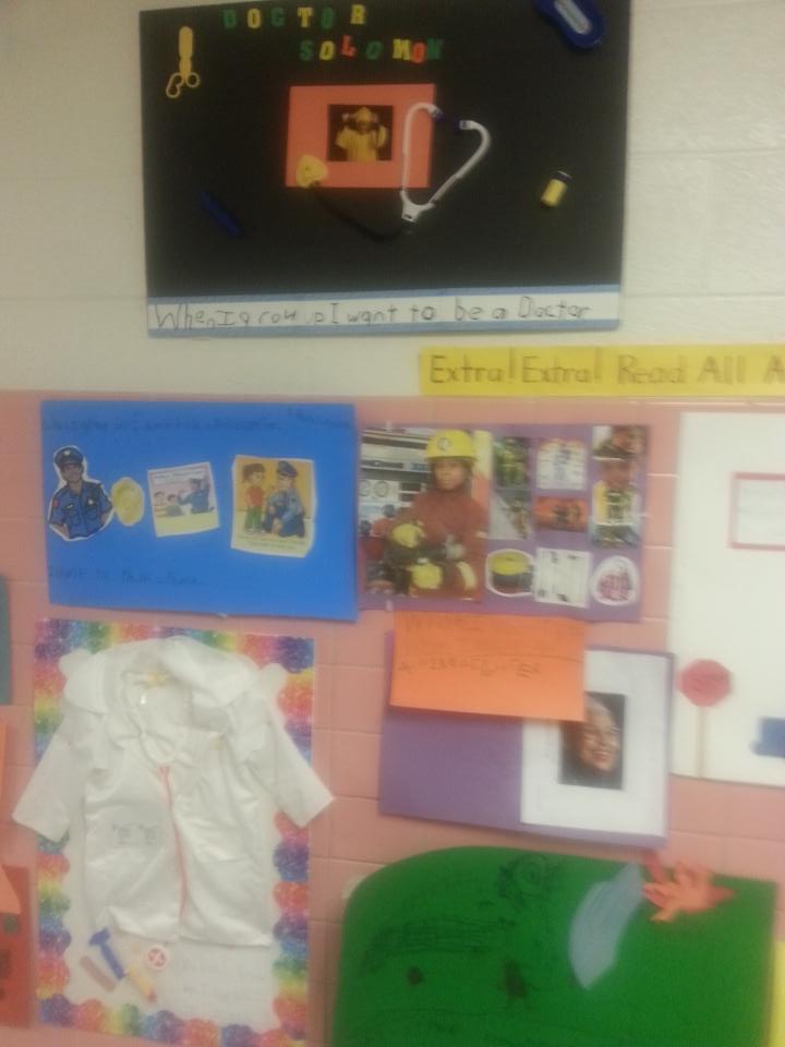 @Empowering262our Pre-K students worked hard on their community helpers projects! College and Career ready#powerup262
