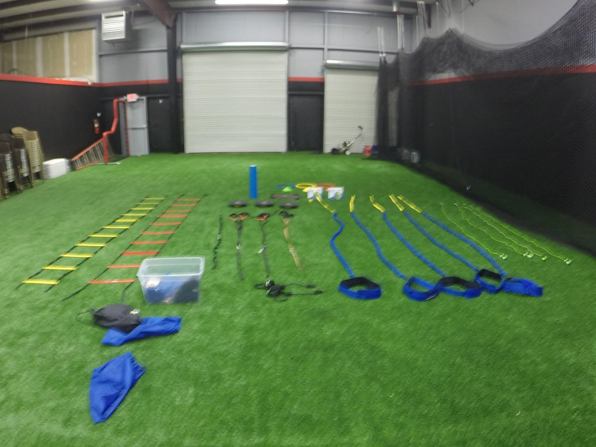 Laid out some of the equipment we use at SmarTense Training.  The facility is second to none, thanks @AutersonSports
