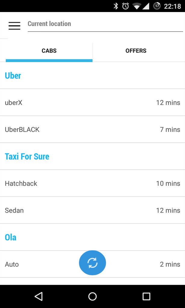The coolest thing I've seen today.. Check out @ScootApp. An aggregator of all aggregators for all frequent cab users.