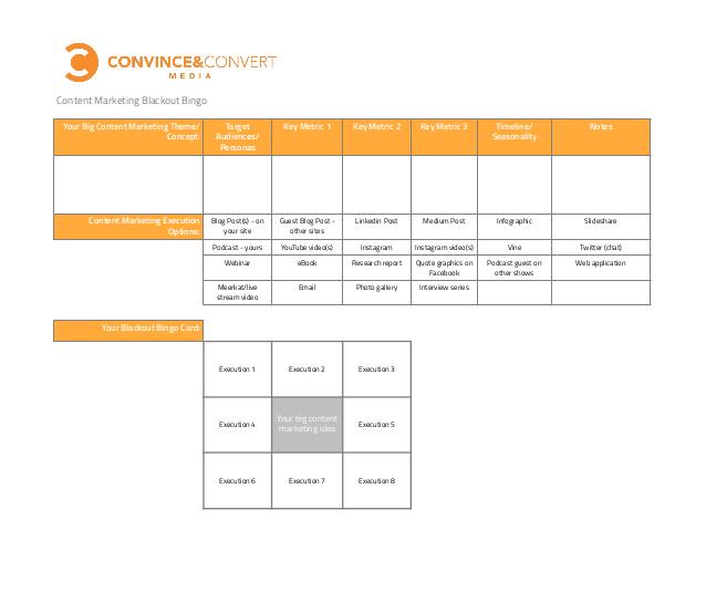 ChristianHJorg's tweet image. How to Play Blackout Bingo with Your Content Marketing goo.gl/JeKIzB by @JayBaer @Convince #AtomizingContent