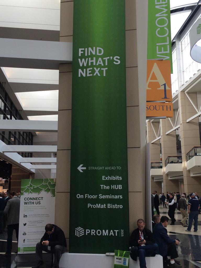 WSI_Logistics's tweet image. Day Two at #ProMat2015