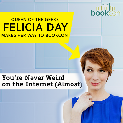 thebookcon's tweet image. Get ready to geek out! @FeliciaDay is joining us at #TheBookCon: bit.ly/1xeuW3m