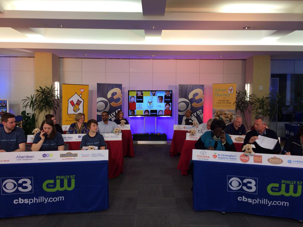 CindyWeb94's tweet photo. We're making smiles happen for kids. Call the @CBSPhilly #RMHCPhoneBank to donate 1-844-977-2273 http://t.co/ApzyLm69tz
