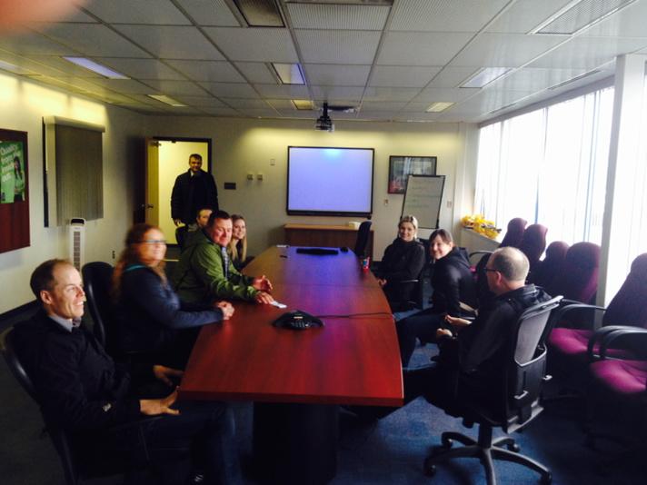 GlasTrevor's tweet image. BCS Market Development team prepping for Cascadia Terminal Tour in Vancouver. #neatstuff