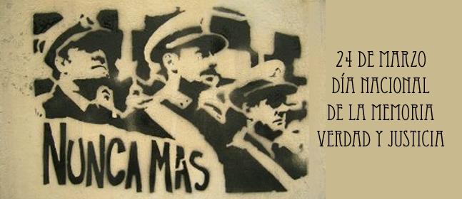 ochobragado's tweet photo. 24 de marzo día Nacional de la Memoria Verdad y Justicia.
NUNCA MAS http://t.co/nN8jUKZYeW