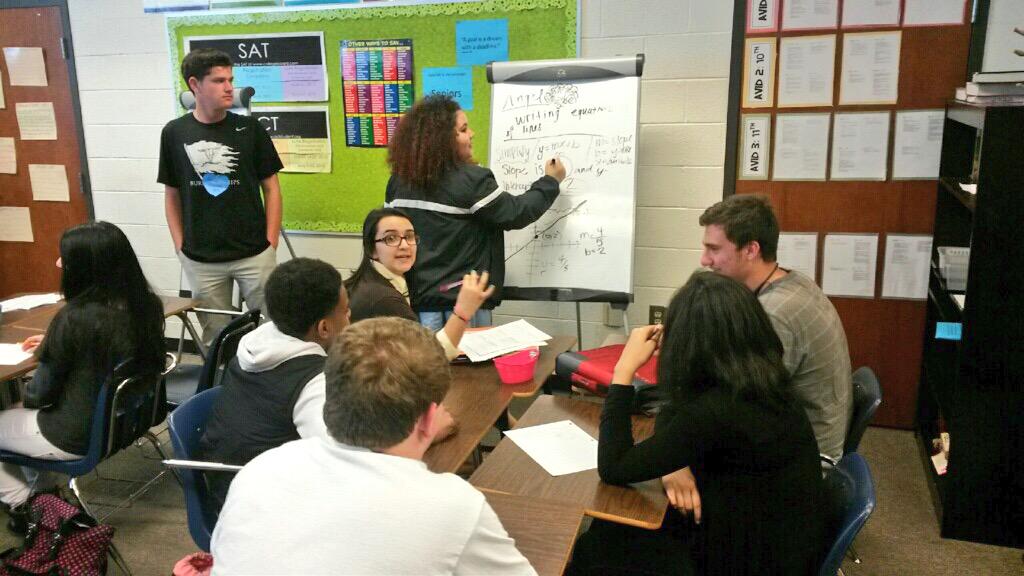 MrBenNeedle's tweet photo. When only the tutor looks up for the picture...#collaboration #AVIDTutorial @AVID4College @AVIDEasternDiv http://t.co/5qjsuYFbAo