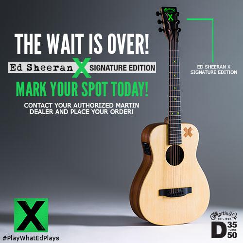 MartinGuitar's tweet photo. Every day calls for a little @edsheeran with this signature guitar! #PlayWhatEdPlays http://t.co/4aygg0Czfa http://t.co/t9phOuXLf3