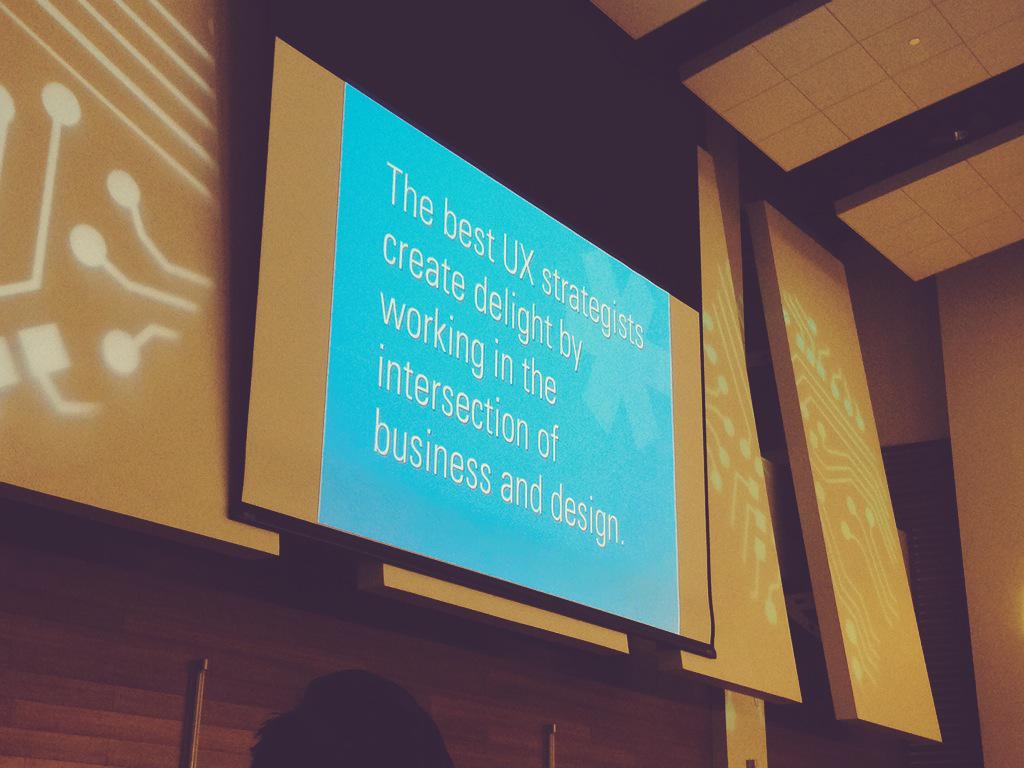 EAGreenstein's tweet image. LOVED @jmspool&apos;s keynote on UX strategies in business and design! #ModevUX