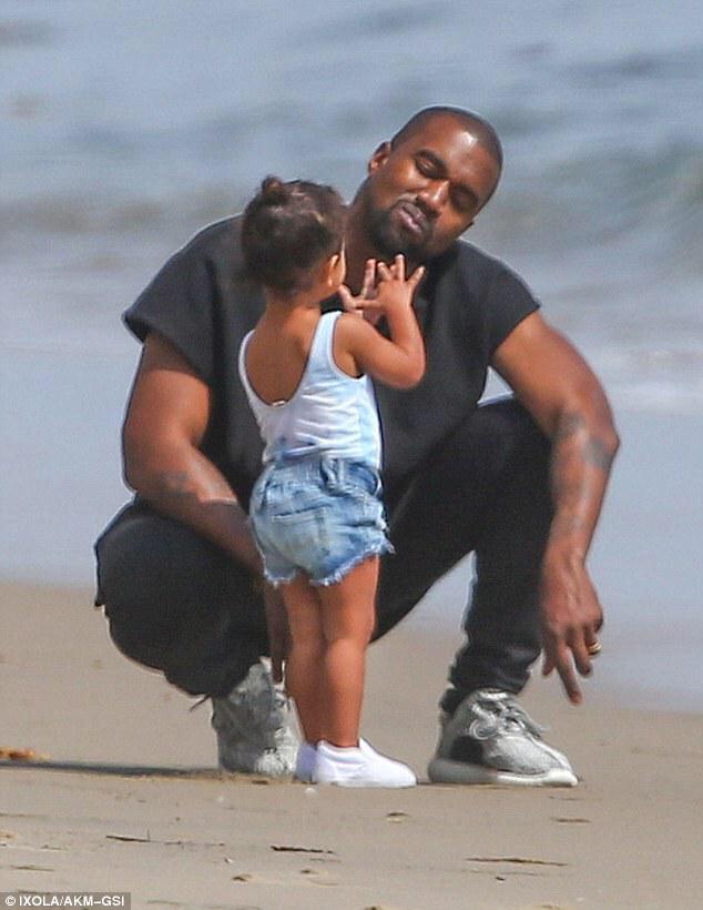 Its_North_West's tweet photo. Kanye looks so happy 🙌 http://t.co/bvlFVcOqr1