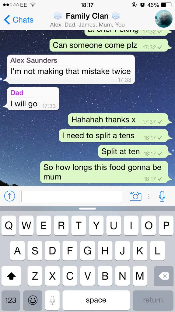 TommySunsets's tweet photo. When you're trying to buy a zoot and accidentally post it the wrong Whatsapp chat... #goodsave http://t.co/dH5KYlMK5y
