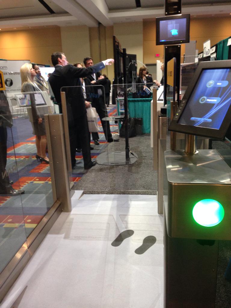 BiometricUpdate's tweet image. @Safran_Morpho showed off its #automatedbordercontrol solution at  #connectID exhibit hall.